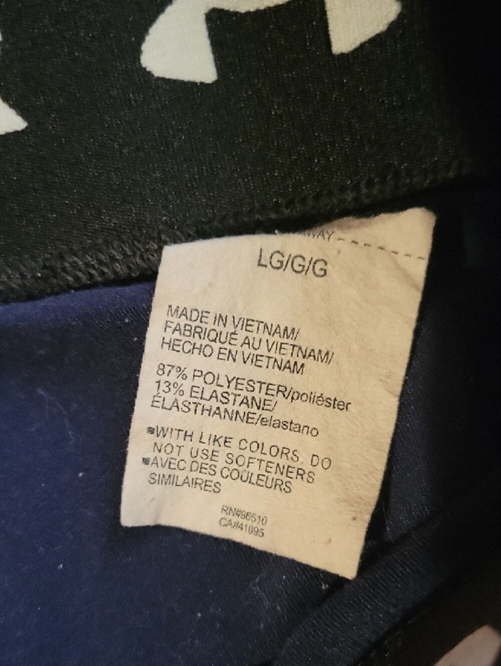 Under Armour Navy Blue Workout Leggings - Picture 3 of 4